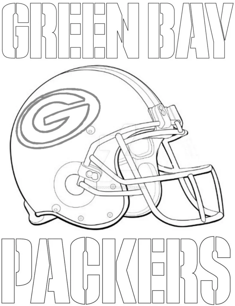 Green Bay Packers Para Colorir 11