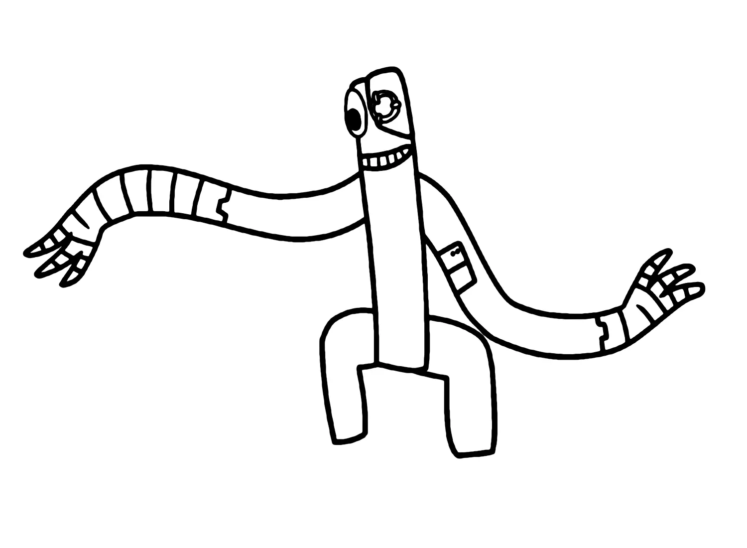 Green Rainbow Friends Coloring Pages 17