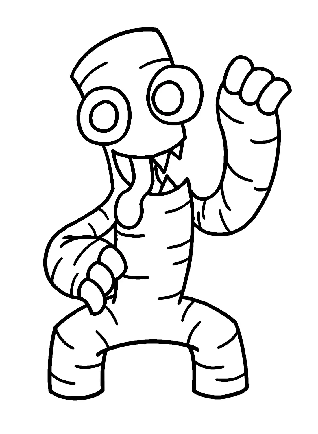 Green Rainbow Friends Coloring Pages 22