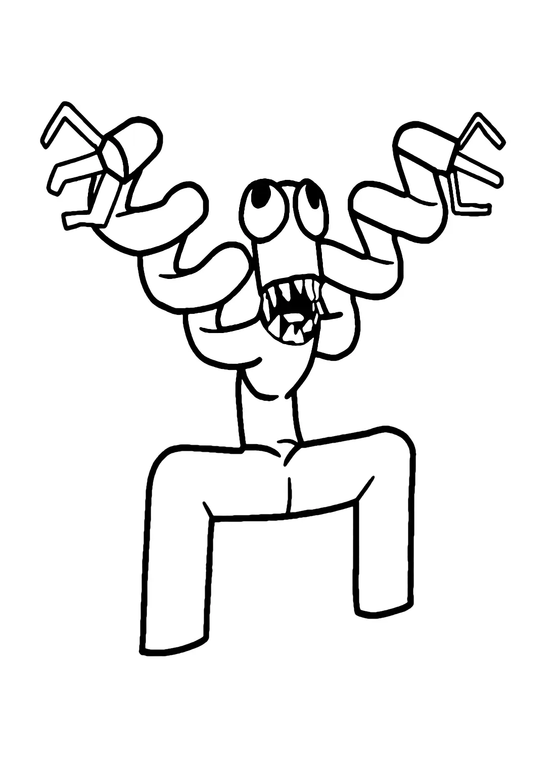 Green Rainbow Friends Coloring Pages 23