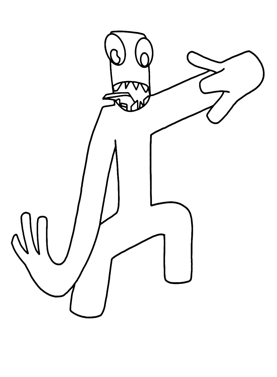 Green Rainbow Friends Coloring Pages 24