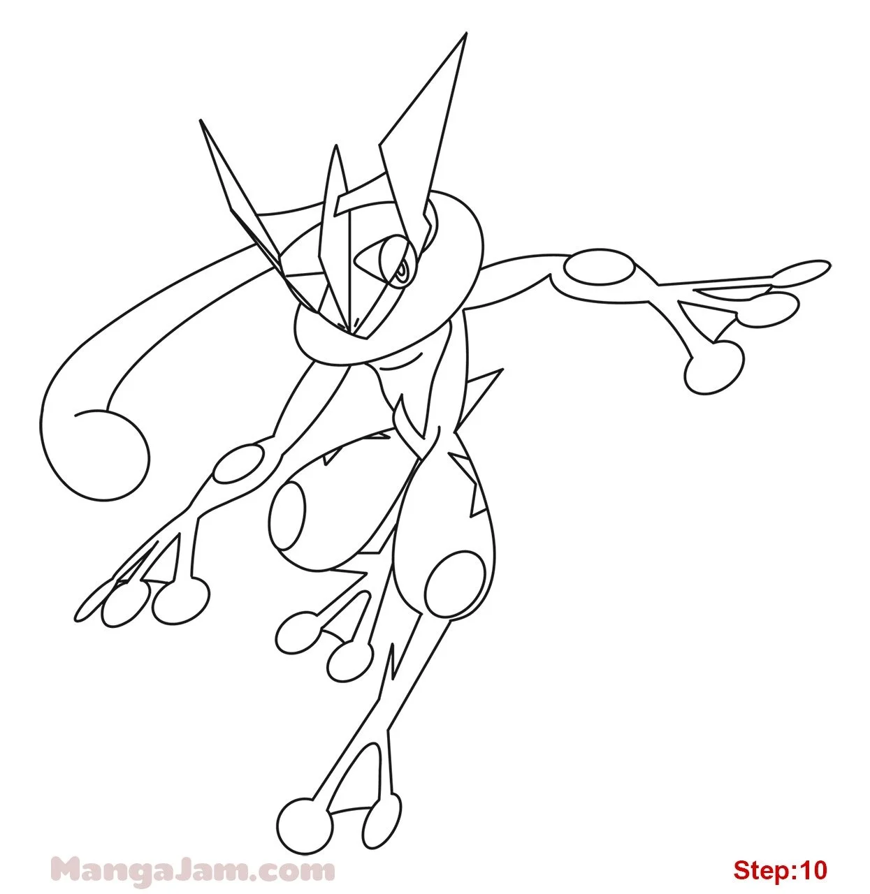 Greninja Coloring Pages 12