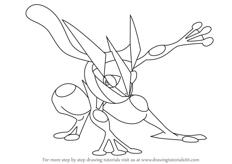 Greninja Coloring Pages 15
