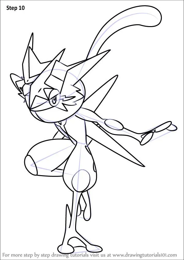 Greninja Coloring Pages 17