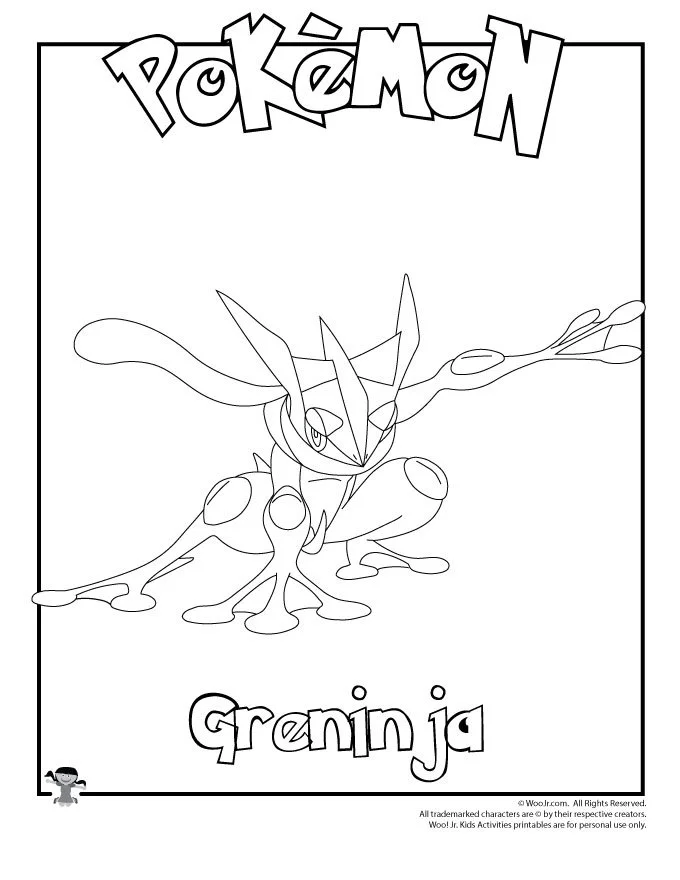 Greninja Coloring Pages 6
