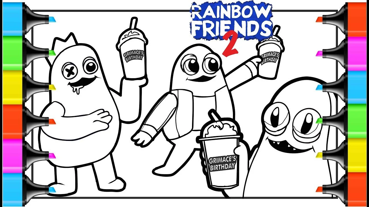 Grimace Shake Ausmalbilder 19