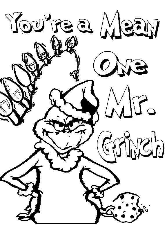 Grinch Coloring Pages 15