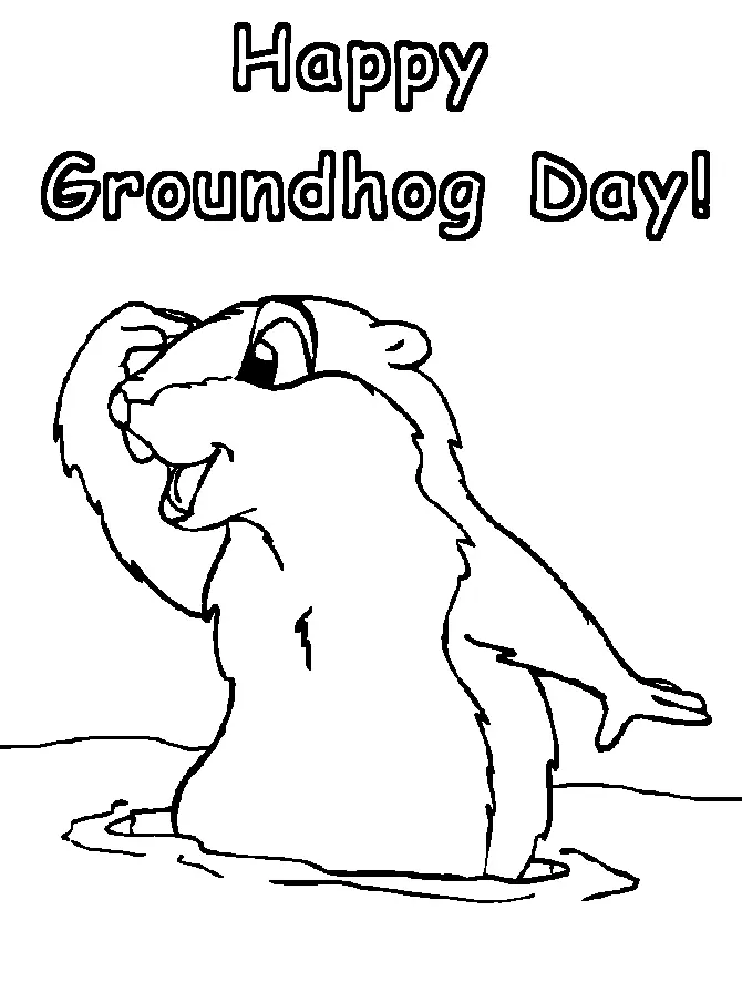 Marmota Para Colorear 10