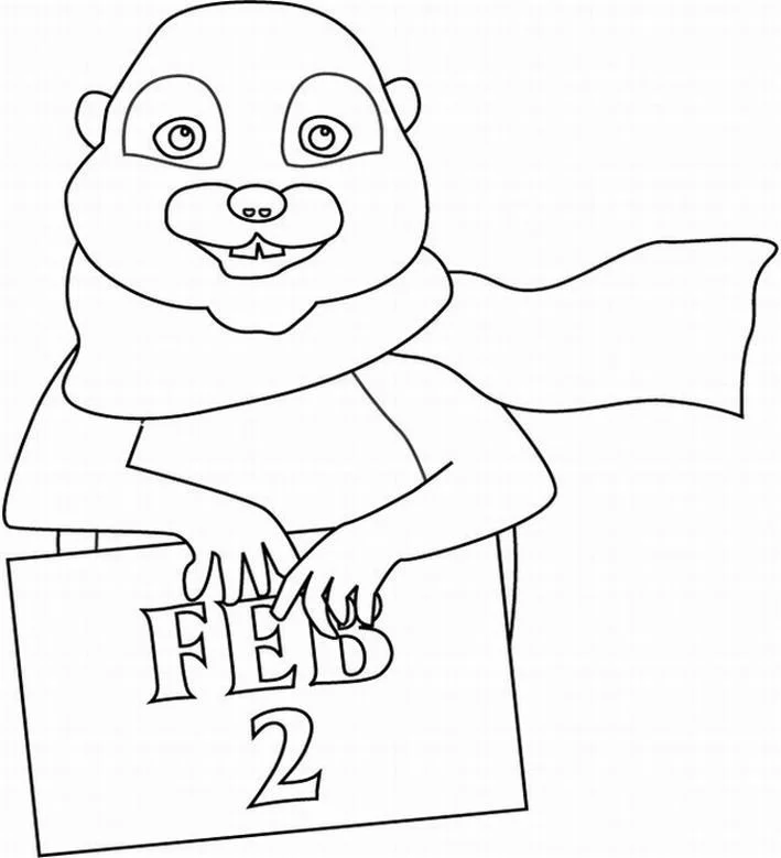 Marmota Para Colorear 16