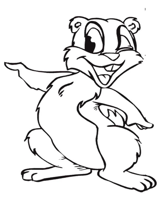 Marmota Para Colorear 25