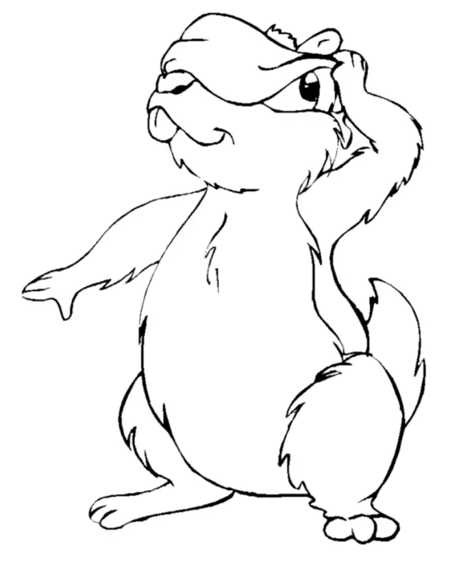 Marmota Para Colorear 27