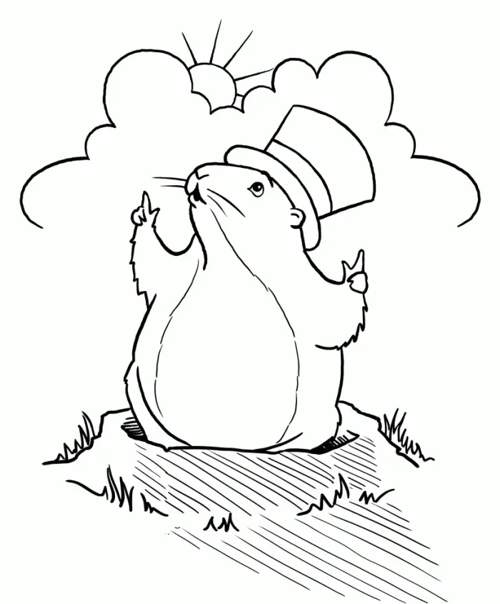 Marmota Para Colorear 28