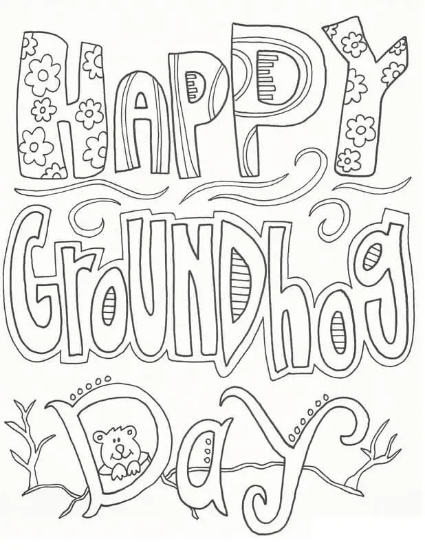 Desenhos de Dia Da Marmota Para Colorir 25
