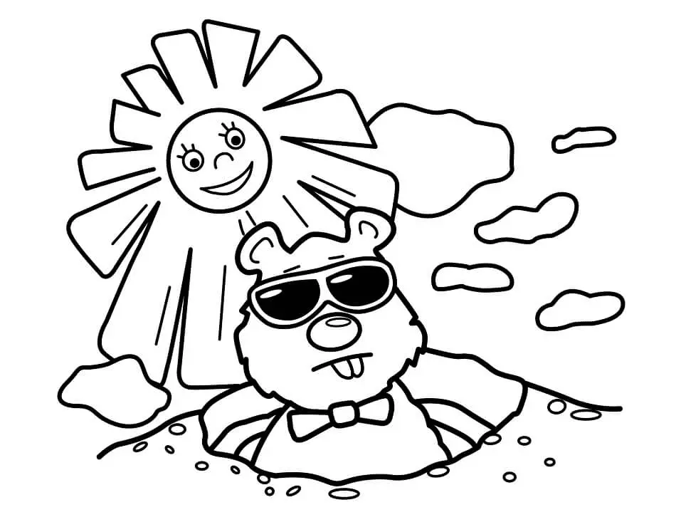 Desenhos de Dia Da Marmota Para Colorir 28