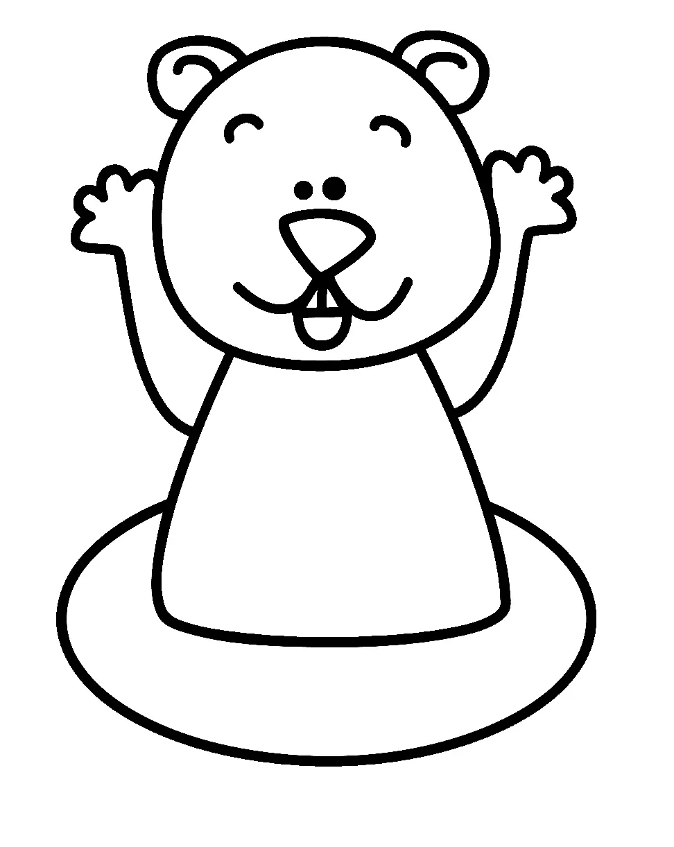 Desenhos de Dia Da Marmota Para Colorir 30