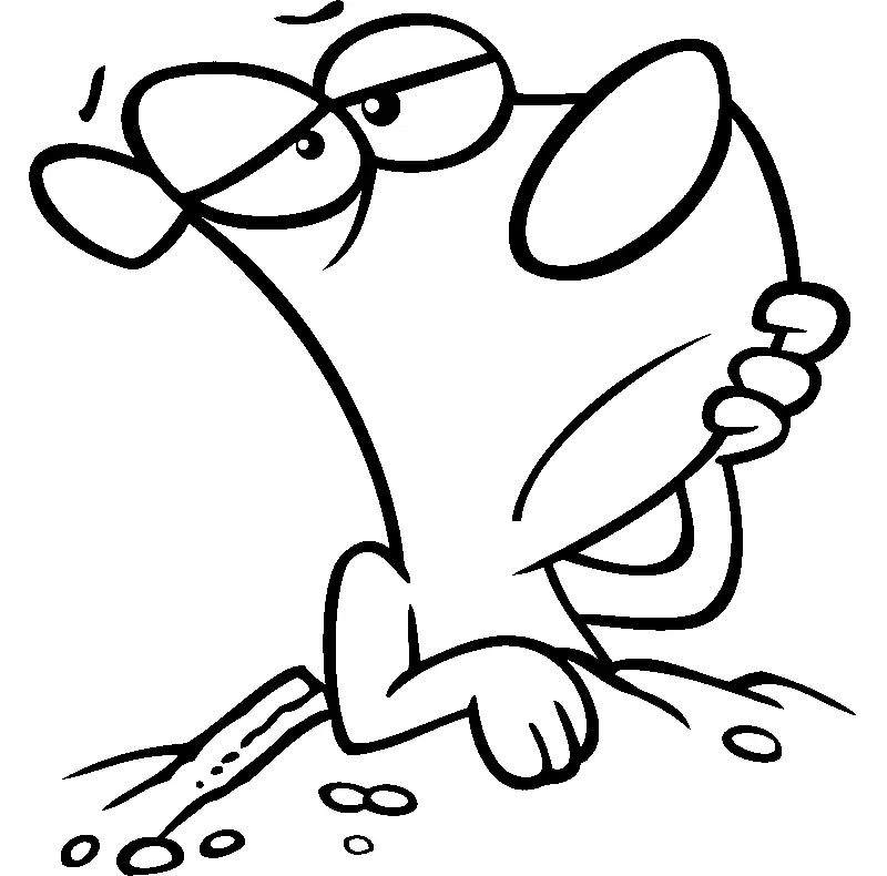 Desenhos de Dia Da Marmota Para Colorir 46