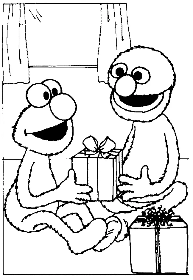 Grover Para Colorear 19