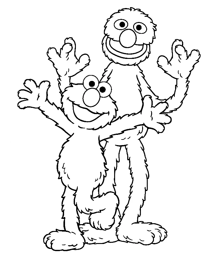 Grover Para Colorear 29