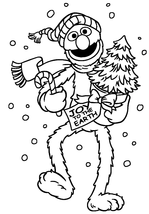Grover Para Colorear 30