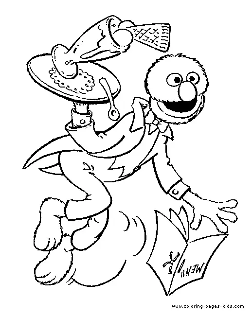 Grover Para Colorear 33