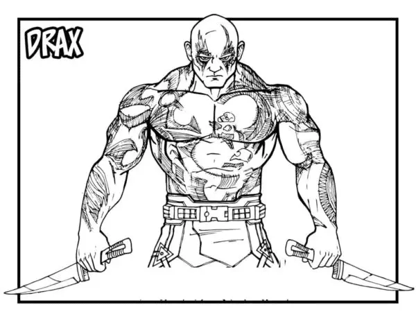 Desenhos de Guardioes Da Galaxia Para Colorir 15