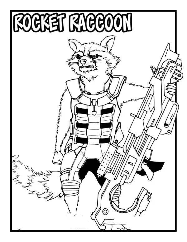 Desenhos de Guardioes Da Galaxia Para Colorir 18