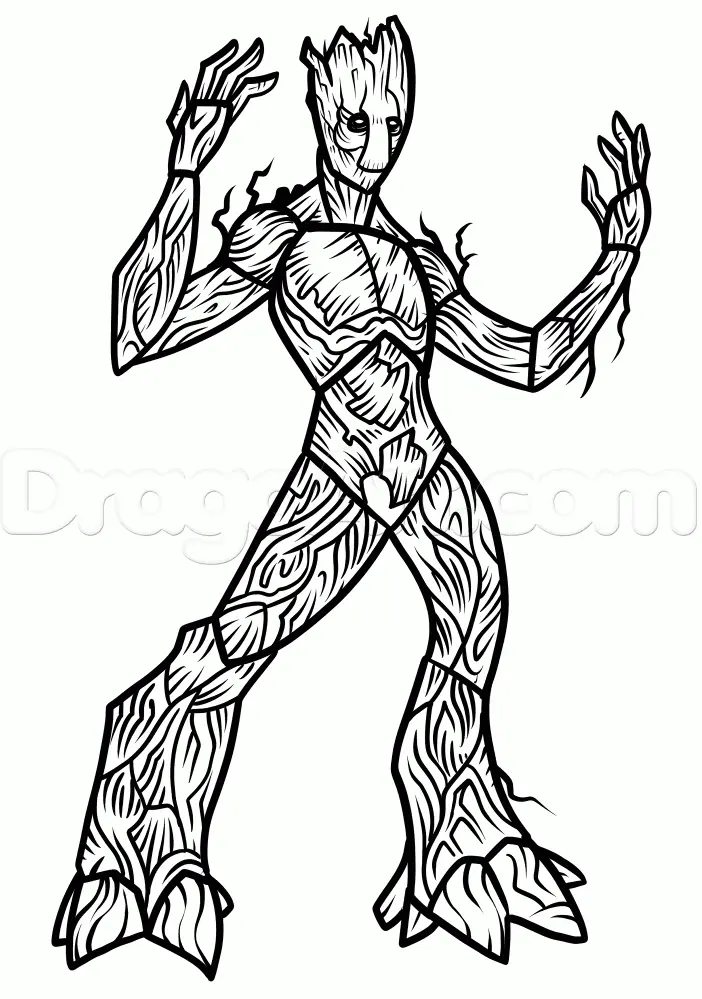 Desenhos de Guardioes Da Galaxia Para Colorir 21