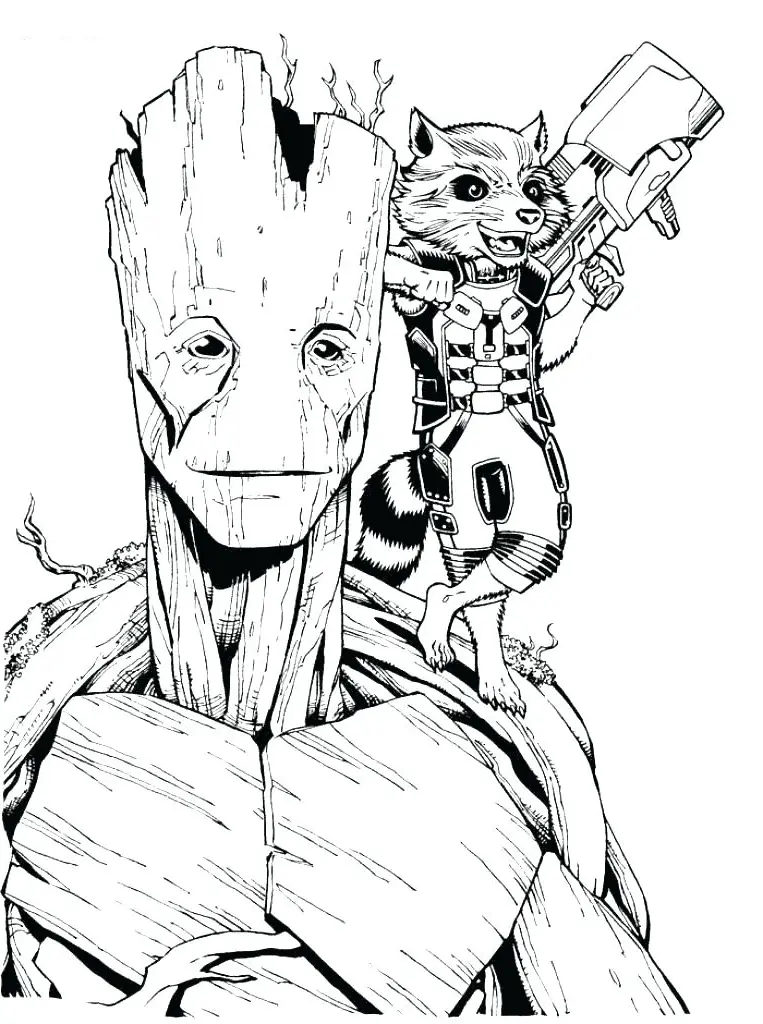 Desenhos de Guardioes Da Galaxia Para Colorir 28