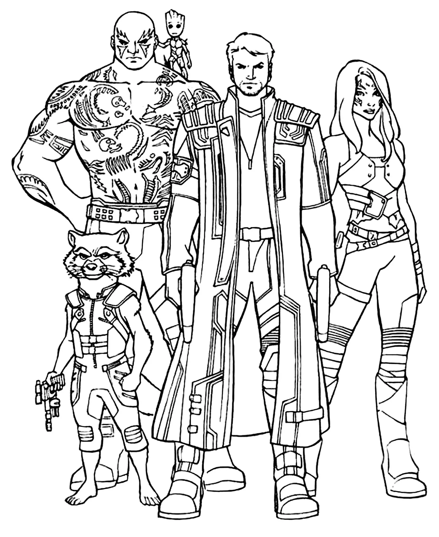 Desenhos de Guardioes Da Galaxia Para Colorir 30