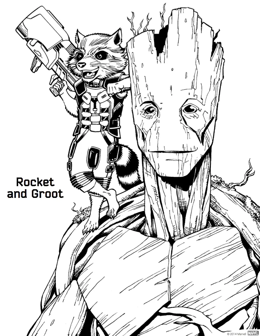 Desenhos de Guardioes Da Galaxia Para Colorir 32