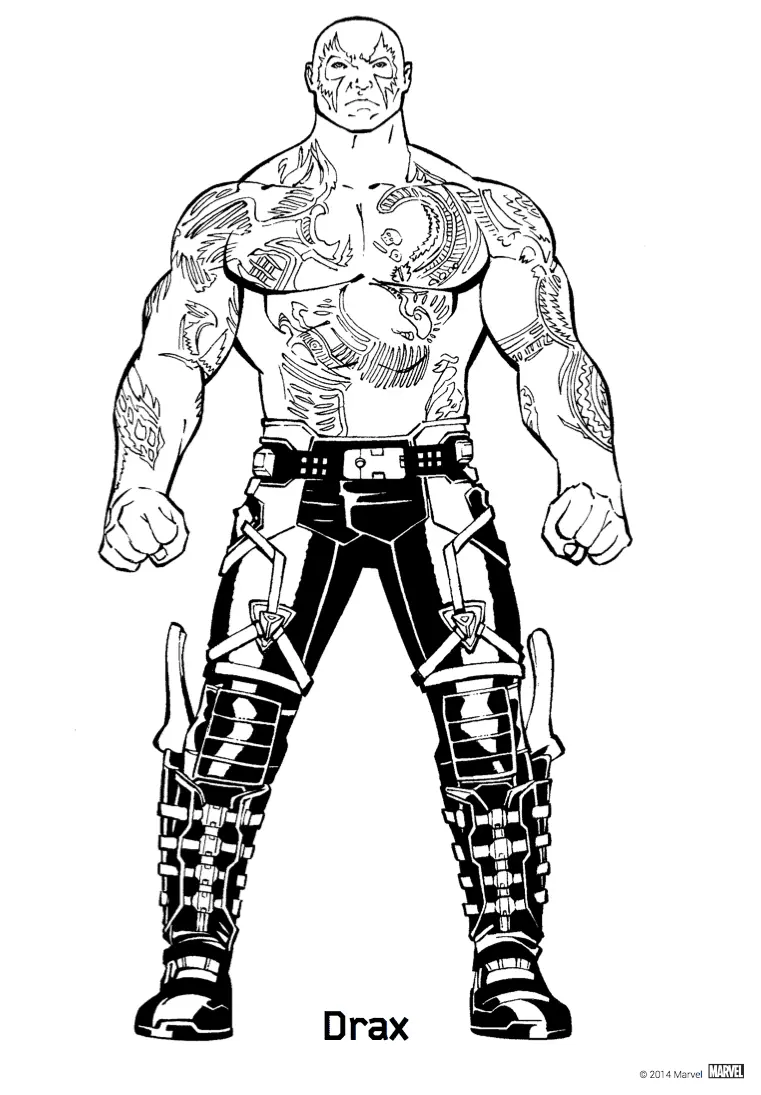 Desenhos de Guardioes Da Galaxia Para Colorir 33