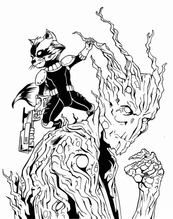 Desenhos de Guardioes Da Galaxia Para Colorir 35