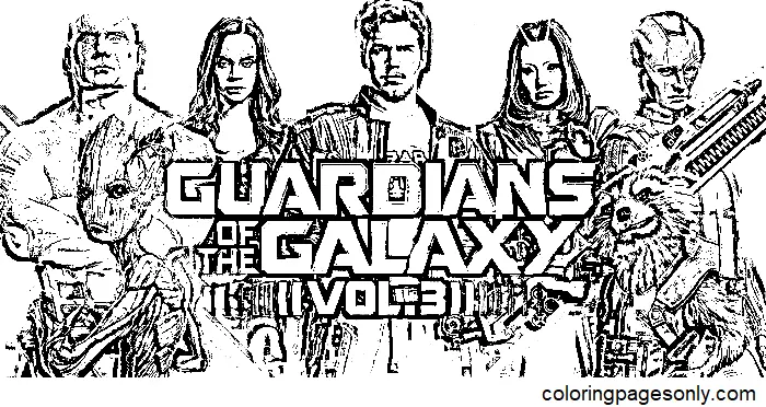 Desenhos de Guardioes Da Galaxia Para Colorir 5