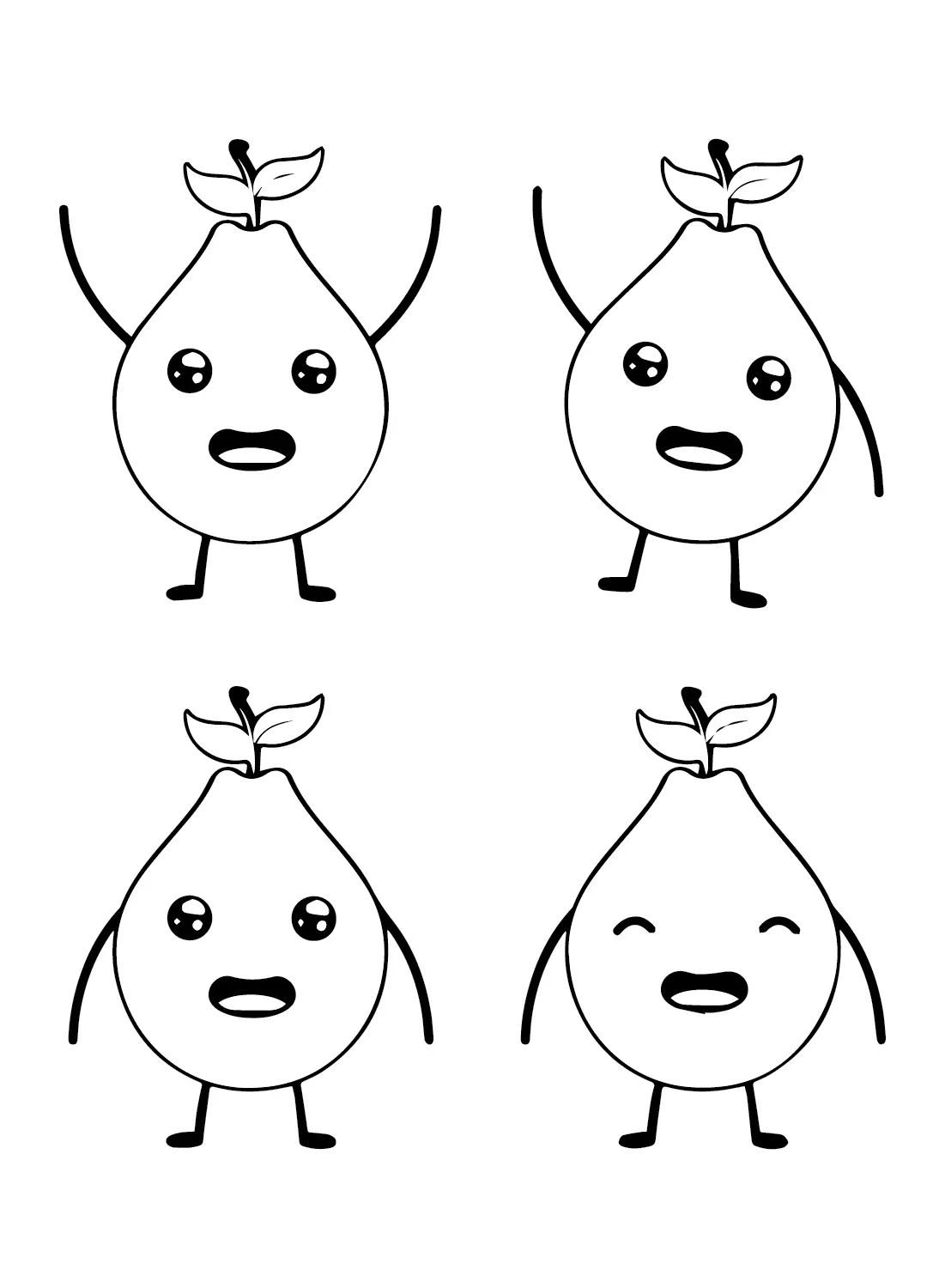 Desenhos de Goiabas Para Colorir 14