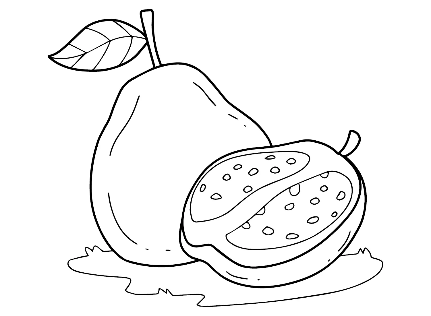 Desenhos de Goiabas Para Colorir 6
