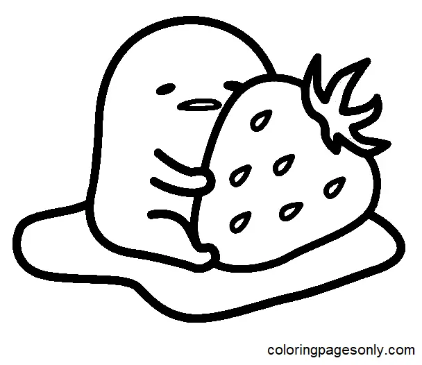 Gudetama Coloring Pages 1