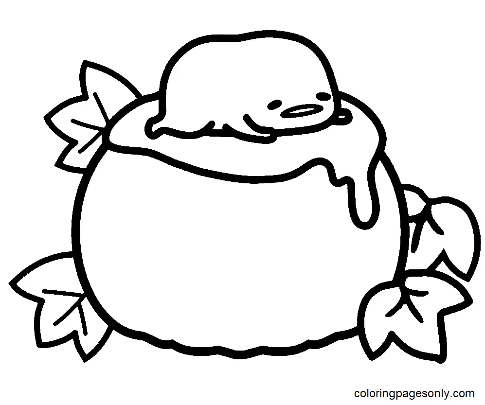 Gudetama Coloring Pages 16
