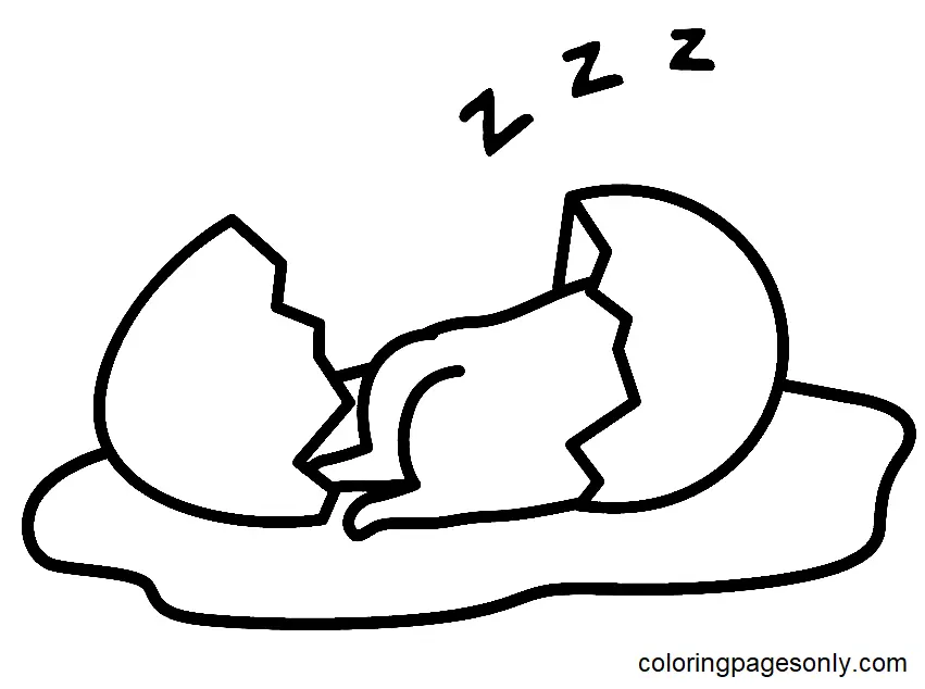 Gudetama Coloring Pages 18
