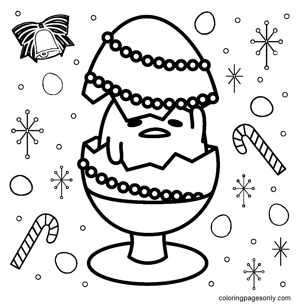 Gudetama Coloring Pages 2