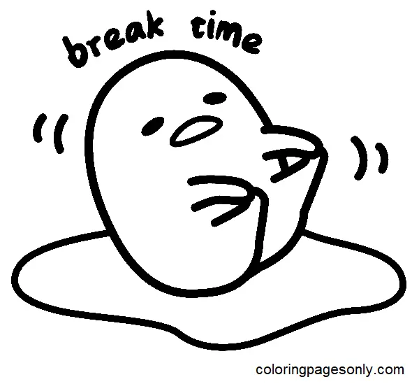 Gudetama Coloring Pages 21