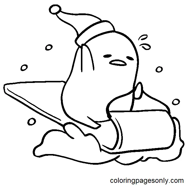 Gudetama Coloring Pages 25