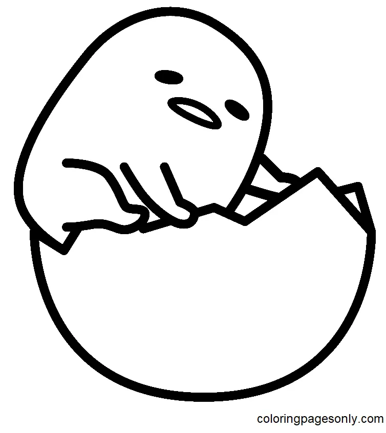 Gudetama Coloring Pages 26