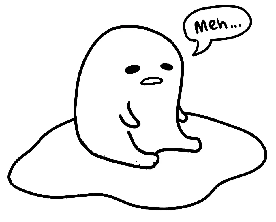 Gudetama Coloring Pages 30