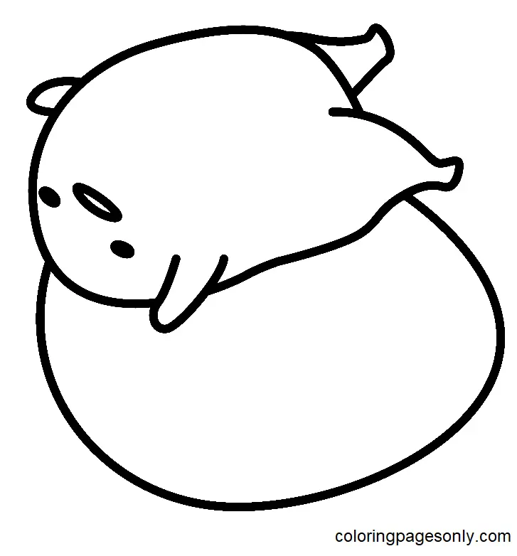 Gudetama Coloring Pages 33