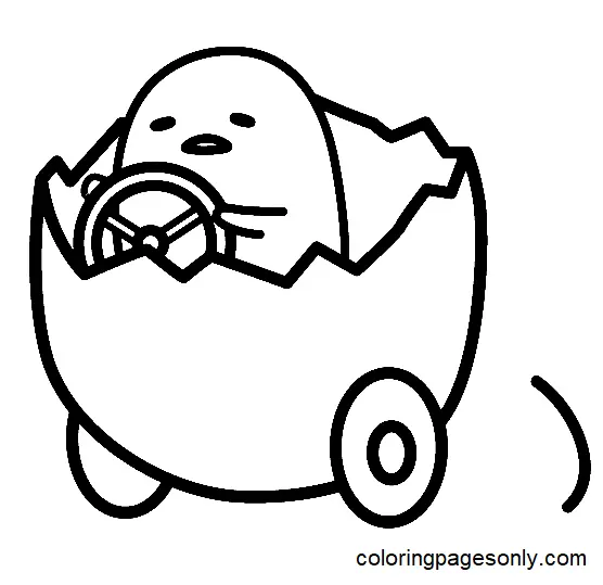 Gudetama Coloring Pages 4