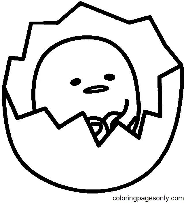 Gudetama Coloring Pages 44