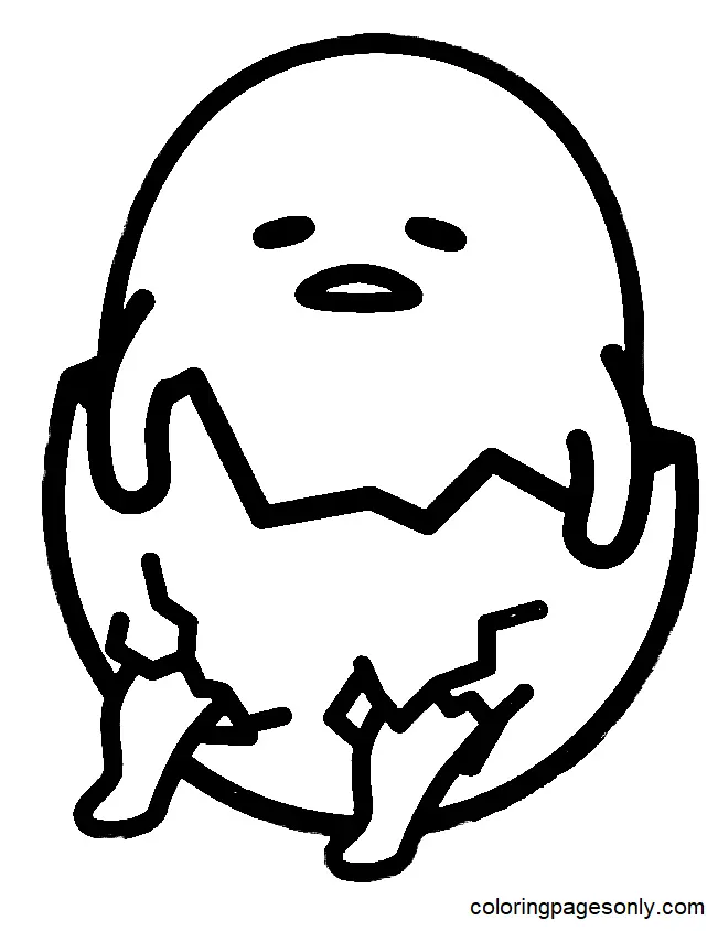 Gudetama Coloring Pages 45