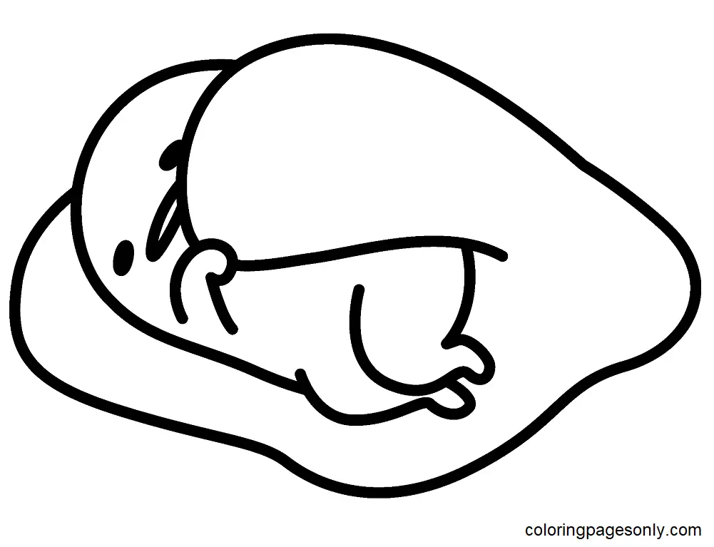 Gudetama Coloring Pages 5