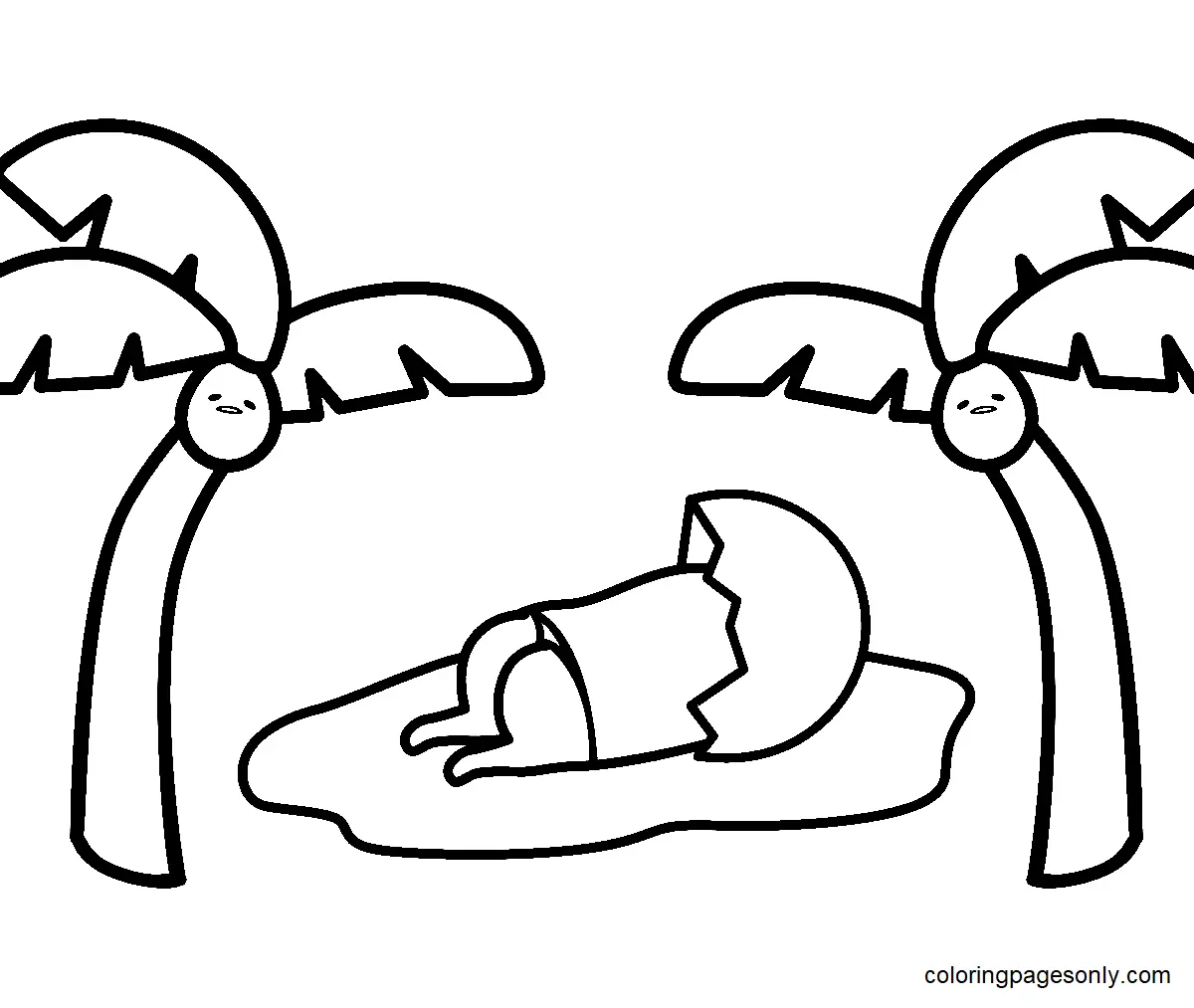 Gudetama Coloring Pages 51