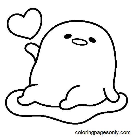 Gudetama Coloring Pages 6